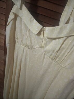 Sleeveless Pale Yellow Summer Dress